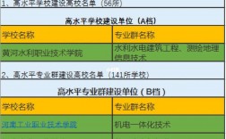 雙高計劃名單(高水平學校)