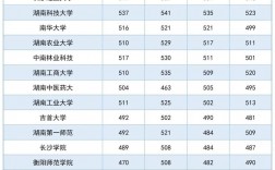 2024湖南各校投檔線
