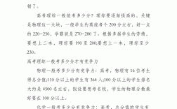 一般人理綜能考多少分