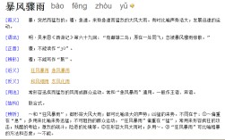 暴風驟雨的驟是什么意思