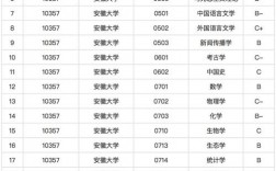 安徽大學學科評估