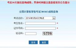 全國計算機二級考試成績查詢