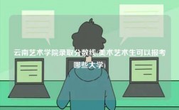 云南藝術學院錄取分數線(美術藝術生可以報考哪些大學)