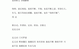 絡(luò)繹不絕的意思