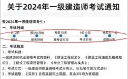 2024一級建造師考試(2024年一建考試時(shí)間一覽表)