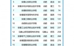 安徽公辦大專有哪些學校