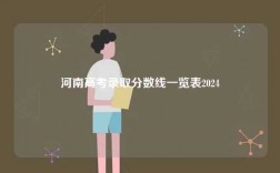 河南高考錄取分數(shù)線一覽表2024