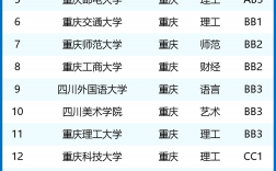 重慶大學專業排名