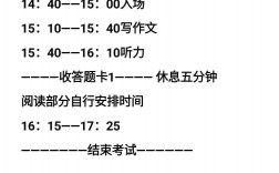 六級考試時間下午幾點(考試費用)