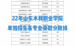 山東水利職業學院分數線