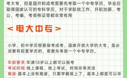 小學畢業可以自考什么學歷