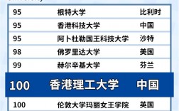 香港理工大學排名(香港理工大學的師資力量)