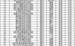 2024年四川專科學校公辦排名