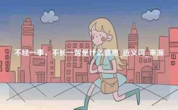 不經一事，不長一智是什么意思_近義詞_來源