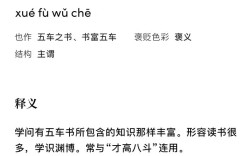 學富五車的意思