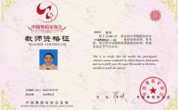 中國舞蹈家協會教師資格證