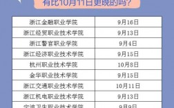 大專什么時候開學
