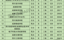 成都公辦二本學校