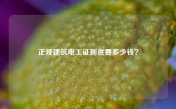 正規(guī)建筑電工證到底要多少錢？