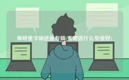 保研是學碩還是專碩(考研選什么專業好)
