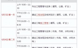湖北二建考試時間