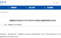 新疆教師資格證報名入口