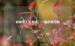 初級電工證考試：一篇詳細介紹