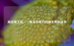 高壓電工證，一張關乎電力行業生死的證書