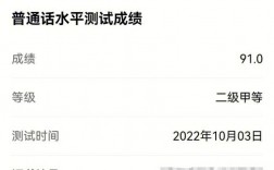 普通話成績查詢時間