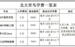 北大青鳥課程價格(深圳北大青鳥學費一覽表)