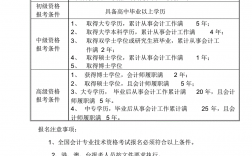 財(cái)會(huì)證書考試條件