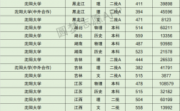 沈陽大學分數線