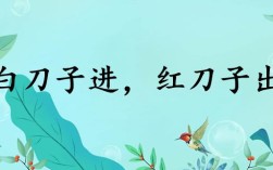 白刀子進(jìn)，紅刀子出是什么意思_近義詞_來(lái)源