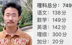 今年全國高考狀元749分