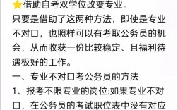 專業不對口怎么考公務員