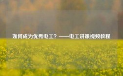 如何成為優(yōu)秀電工？——電工講課視頻教程