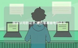 國家認可的證書 適合零基礎考的證書