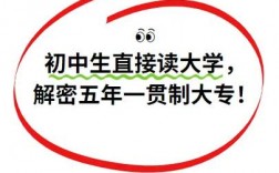 初中生怎么直接上大學(初中畢業生怎么自考大專)