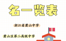 蕭山中學浙江排第幾