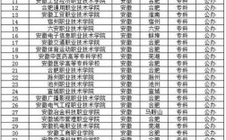 安徽有哪些大專學(xué)校比較好