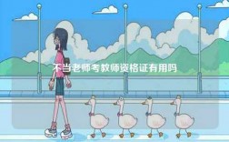 不當老師考教師資格證有用嗎