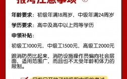 消防證的報考條件及年齡