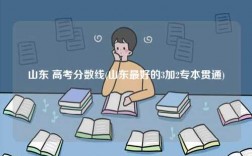 山東 高考分數線(山東最好的3加2專本貫通)