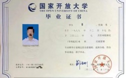 國家開放大學畢業證