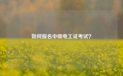 如何報(bào)名中級(jí)電工證考試？