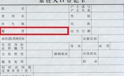 籍貫的標準格式
