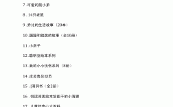 兒童讀物書名有哪些