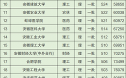 安徽理科560分能上什么大學