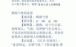 頤指氣使的意思