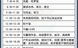 小學生暑假時間